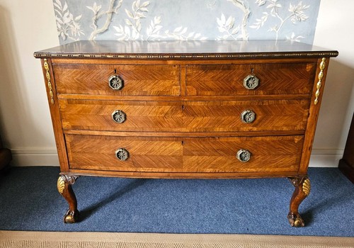 Chest drawers walnut brass - drawers,