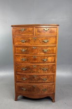 Walnut Bowfront chest of