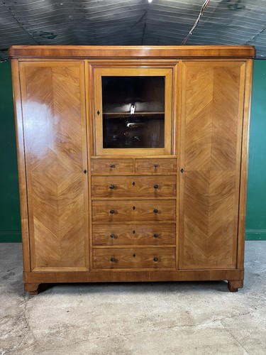 Art deco 1930s walnut - 1930s, triple