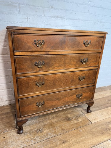 Antique walnut chest - walnut,