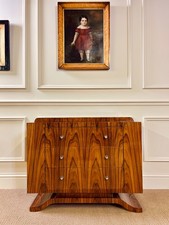 ART DECO STYLE FIGURED WALNUT