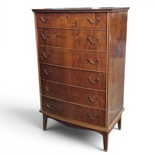 Mid century bow front - chest, of