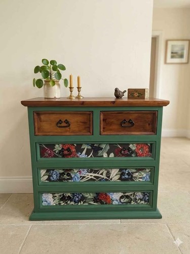 Upcycled solid pine chest - upcycled,